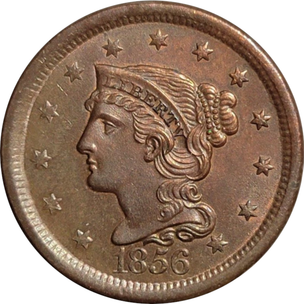 1856-1c-Braided-Hair-Large-Cent-#5